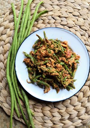 Gambar Kacang Panjang Goreng Telor