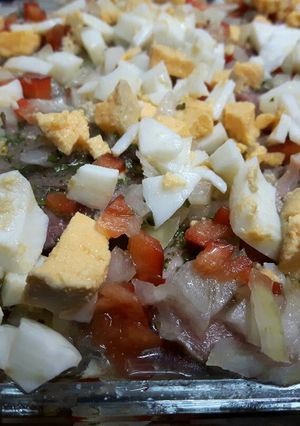 Una foto de Lengua a la vinagreta