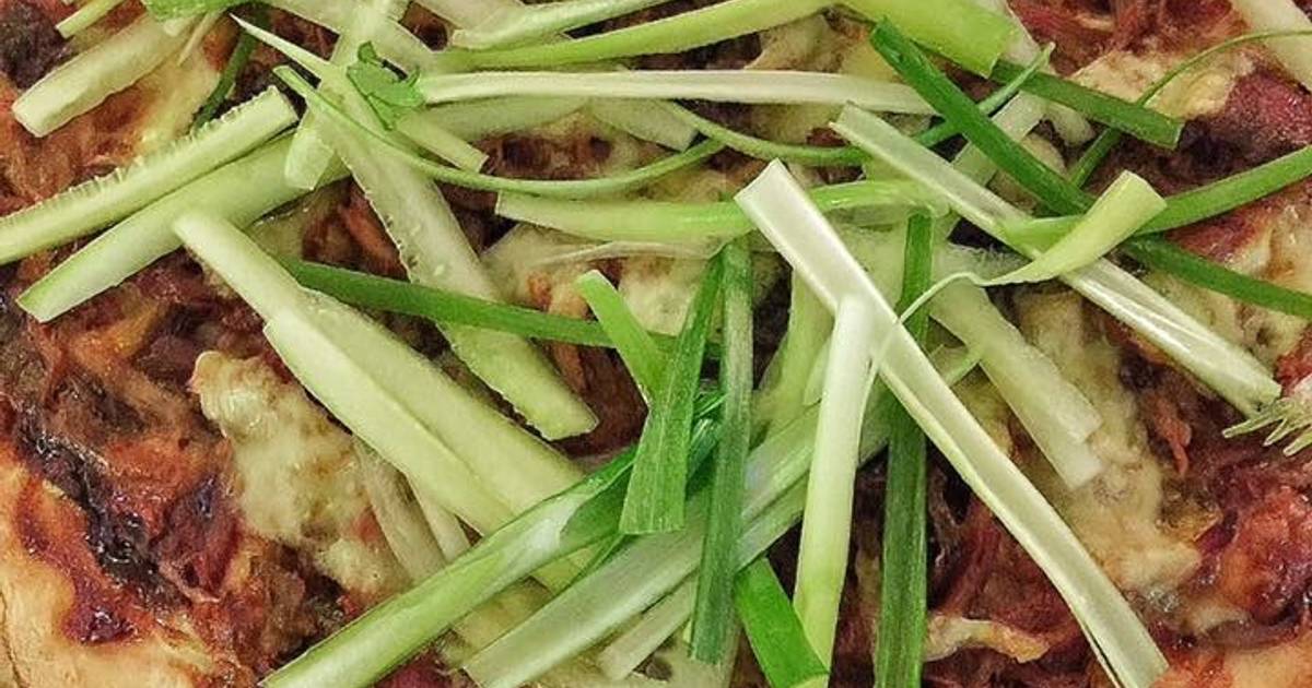 Peking Duck Pizza Recipe by Santy Coy Cookpad