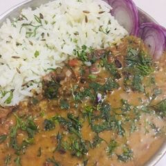 Dal Makhani Jeera Rice A picture of Dal Makhani Jeera Rice.
