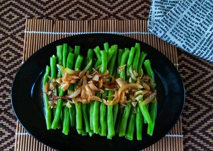 Resep Buncis Rebus Siram Saus Tiram Oleh Nidarudi Cookpad