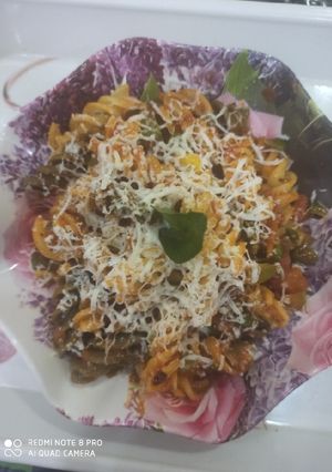 A picture of Vegetable pasta.