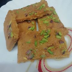 A picture of Besan Ki Burfi.