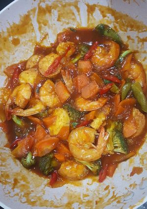 Foto resep Tofu udang saos padang