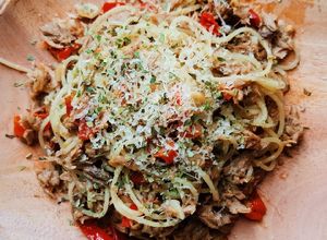 Foto resep Spaghetti Aglio Olio Tuna Mudah nan Mewah