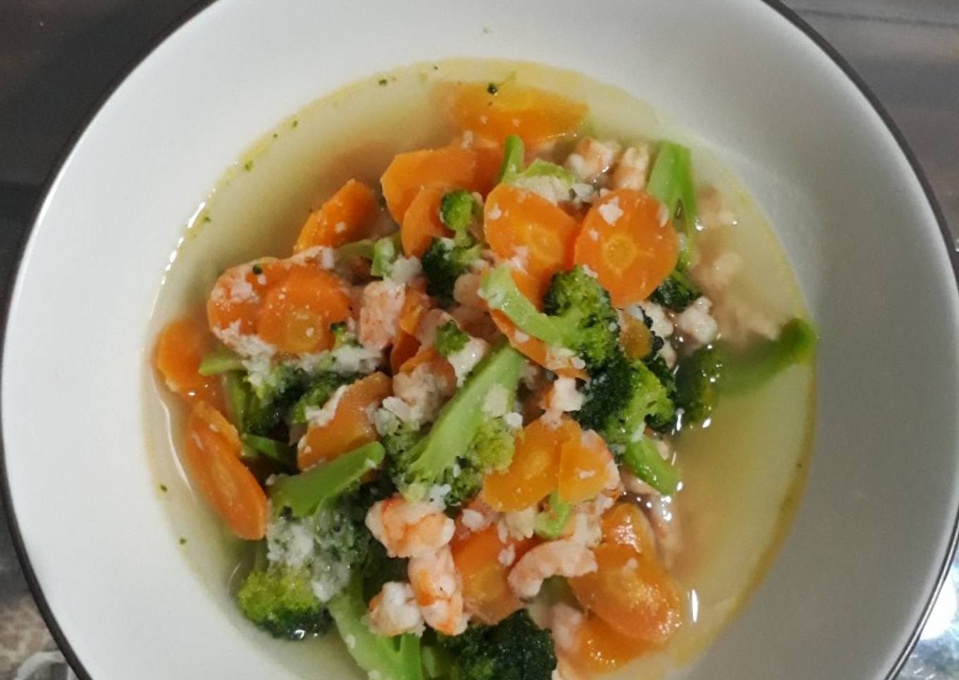 Capcay udang simple