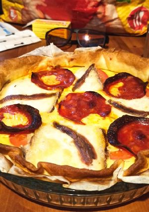 Une photo de Quiche au thon tomates