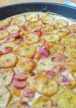 A picture of Plantain fritata.