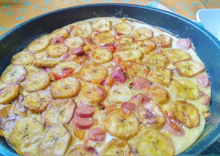 Simple Way to Prepare Appetizing Plantain fritata | Simple Recipe For Two