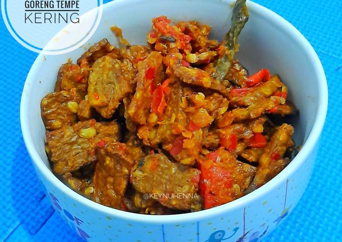 Sambal goreng tempe kering simple