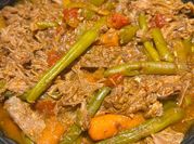 A picture of bbq green beans