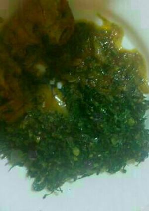A picture of Fried kales.