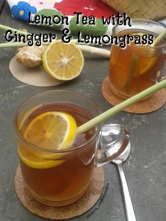 Langkah Gampang Membuat Resep (47) Lemon Tea with Gingger &amp; Lemongrass yang Menggugah Selera Anti Ribet, Lezat
