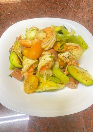 蝦沙拉 的食譜成品照片