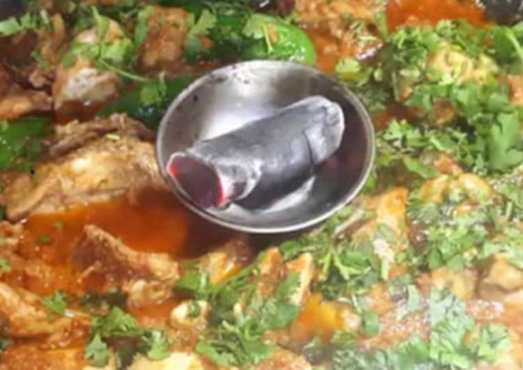 Recipe of Favorite Desi chicken koyla karahi