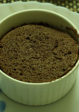 A picture of Chocolate souffle (in a pressure cooker)!!.