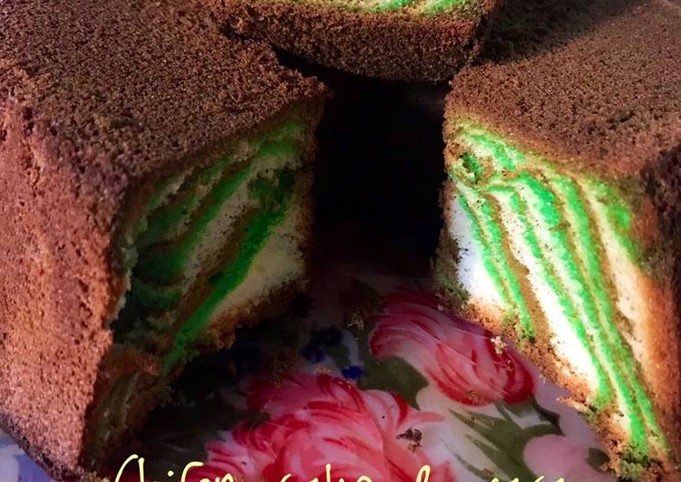 Resep Chiffon cake 3 rasa Tintin rayner Anti Gagal