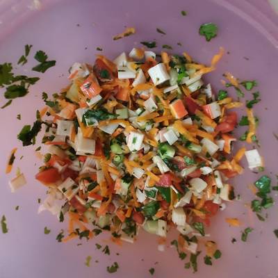 Ceviche de surimi fácil y rápido Receta de Esther Soto- Cookpad