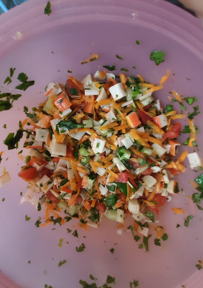Una foto de Ceviche de surimi fácil y rápido