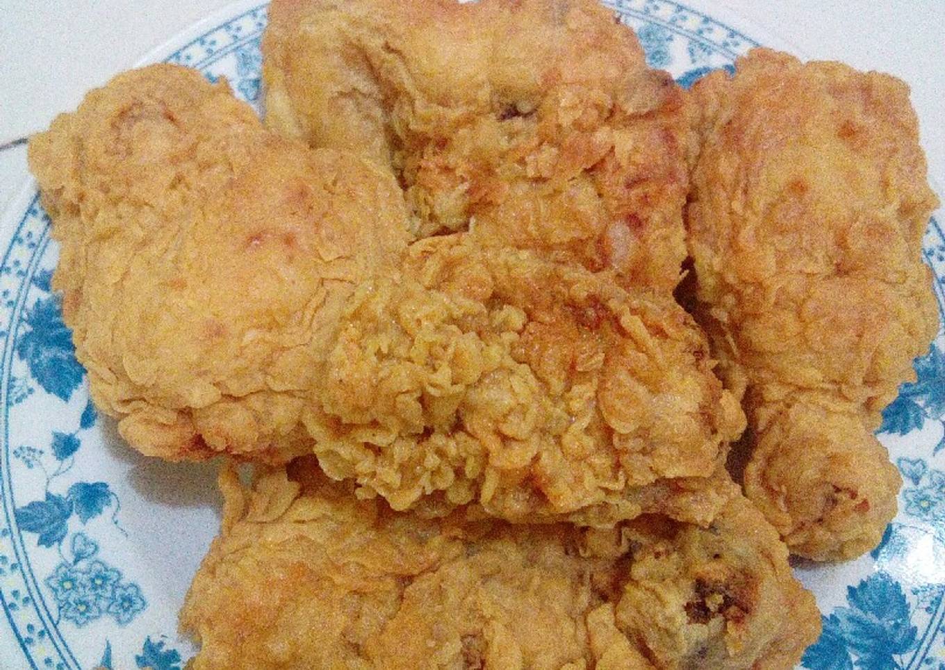 Ayam krispi (Kentucky kw) untuk ayam geprek