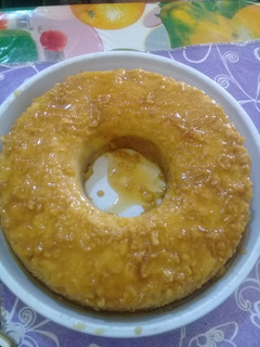 Una foto de Budín de pan sin baño María ni horno