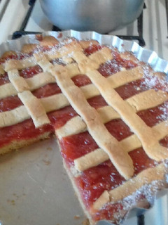 Una foto de Pastafrola de membrillo sin manteca