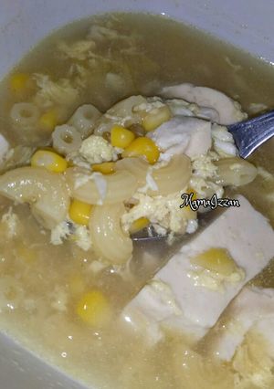 Foto resep Sup Makaroni Jagung