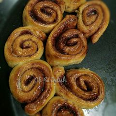 Jaggery Cinnamon roll A picture of Jaggery Cinnamon roll.