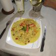 Mariscos a la crema parmesana al disco