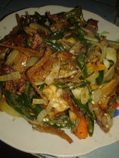 Foto resep Oseng ikan asin (gereh) lombok ijo