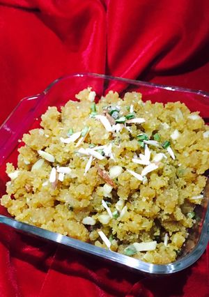 A picture of Moong dal Halwa.