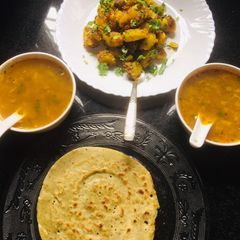 A picture of Roasted sweet potatoes, mullu murungai dosai.
