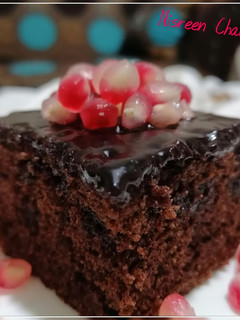 A picture of Brownie Cake.
