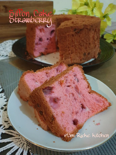 Foto resep Strawberry Chiffon Cake