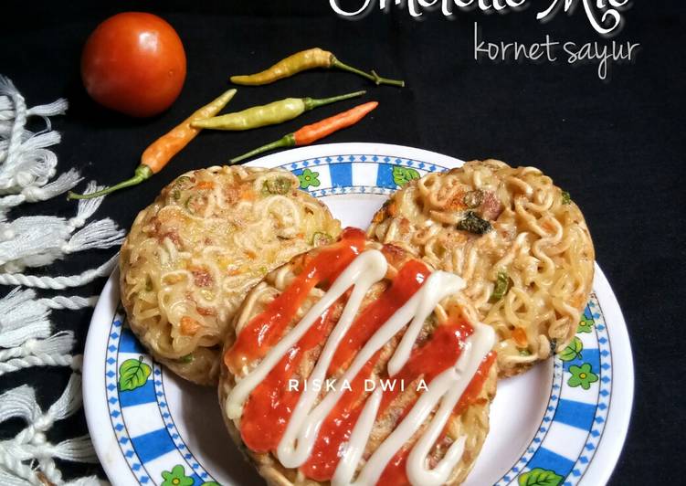 Omelette Mie Kornet Sayur