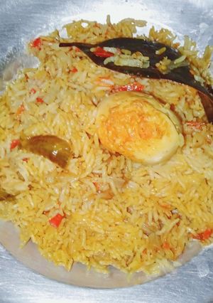 A picture of Egg Biryani.