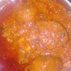 A picture of Kashmiri Dum Aloo.