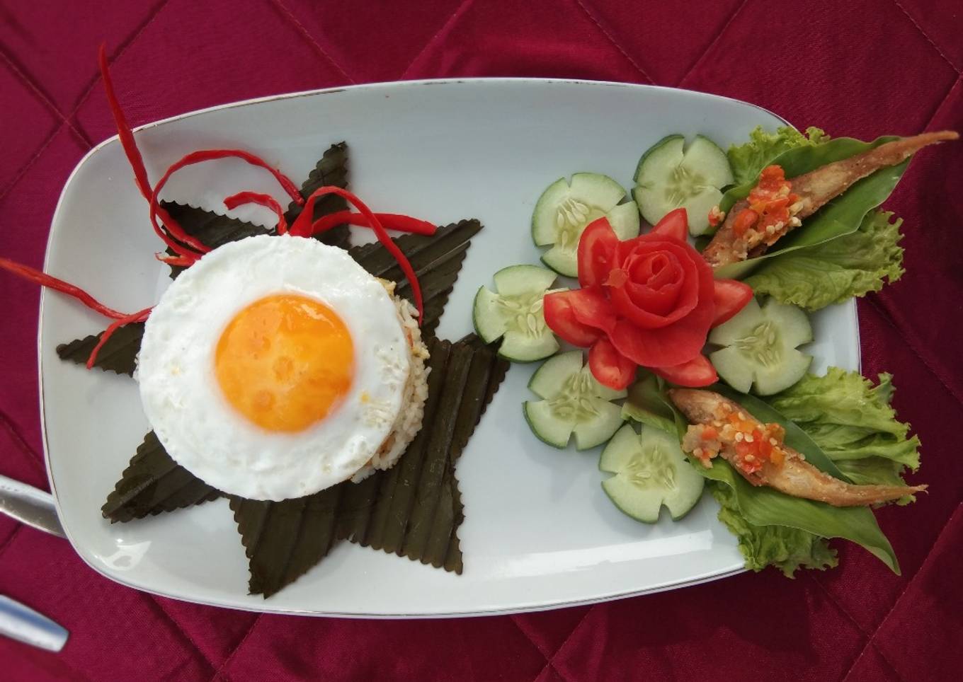 Nasi Goreng Kencur dengan Ikan Asin Sambal Goang