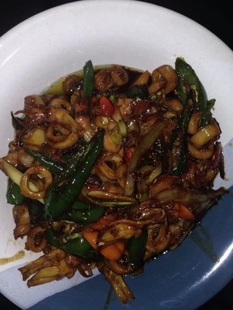 Cara Simple Membikin Resep  Cumi asin cabai ijo pedas manis😋 yang Enak Banget, Menggugah Selera