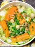 Vegetarian Napa Cabbage Soup with Straw Mushrooms
