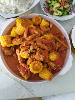 Foto resep Kepiting & udang saos Padang