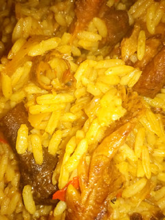 A picture of Traditional Hausa Jollof Rice.