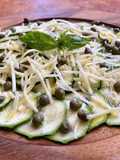 Carpaccio de zapallo italiano