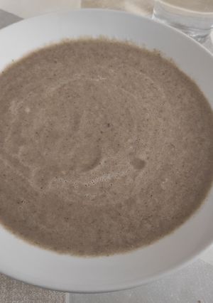 Una foto de Crema de champiñones