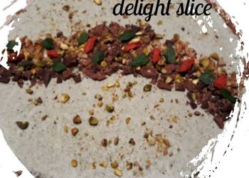 Unique Recipe Nut and raw chocolate delight slice Delicious Perfect