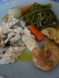 Dourada ao sal com alho e salsa