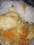 Filet con verduras y arroz