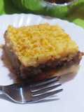 Pastel De Papa Sin Carne. Vegetariano Con Lentejas