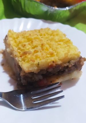 Una foto de Pastel De Papa Sin Carne. Vegetariano Con Lentejas