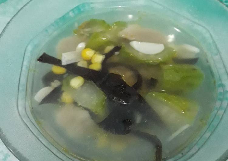 Resep Sop oyong jamur🌽🍄🍛 yang Bisa Manjain Lidah